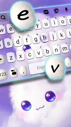 Cute Fluffy Cloud Keyboard Bac screenshot 2