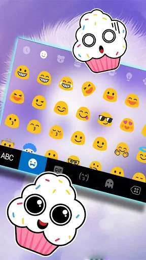 Cute Fluffy Cloud Keyboard Bac screenshot 3