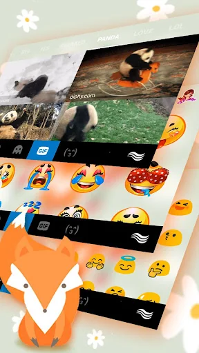 Cute Fox Keyboard Theme screenshot 4