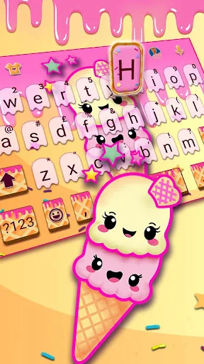 Cute Ice Cream Keyboard Theme