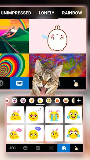 Cute Kitty 2 Keyboard Backgrou screenshot 4