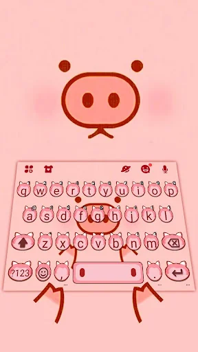 Cute Little Piggy Keyboard The