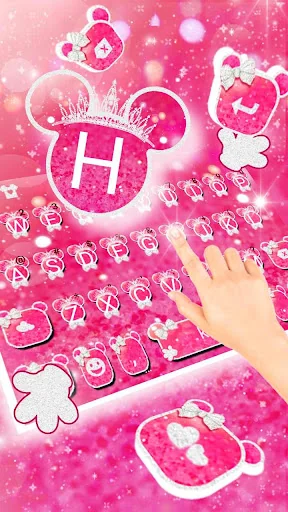 Cute Pink Crown Minny Theme