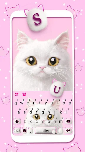 Cute White Cat Themes