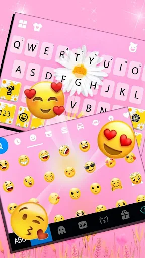 Daisy Flower Keyboard Theme screenshot 4
