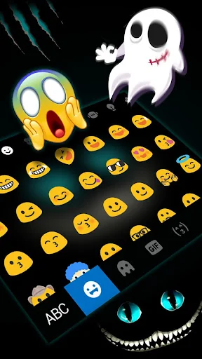 Devil Cat Smile Keyboard Theme screenshot 3