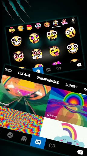 Devil Cat Smile Keyboard Theme screenshot 4