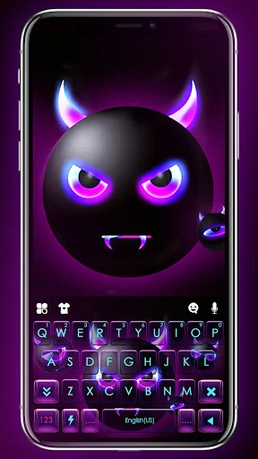 Devil Emoji Keyboard Backgroun screenshot 1