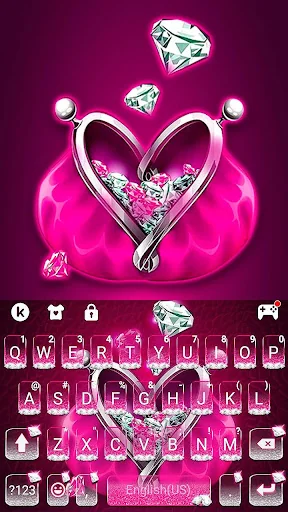 Diamond Purse Keyboard Theme