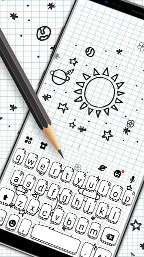 Doodle Sms Keyboard Theme screenshot 2