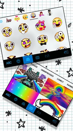 Doodle Sms Keyboard Theme screenshot 4