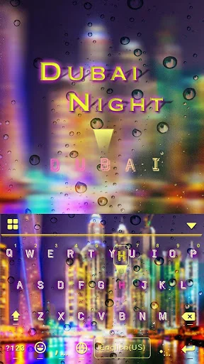 Dubai Night Keyboard Theme screenshot 1