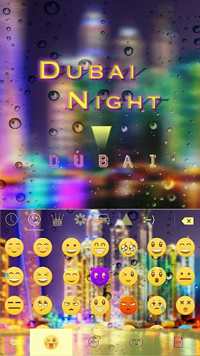 Dubai Night Keyboard Theme screenshot 2