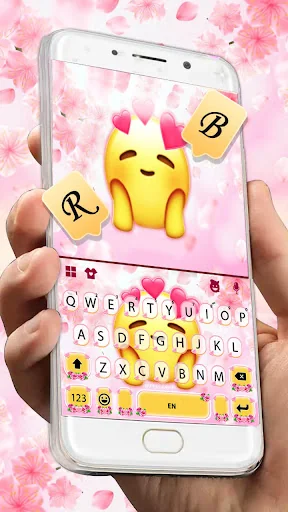 Emoji In Love Keyboard Theme