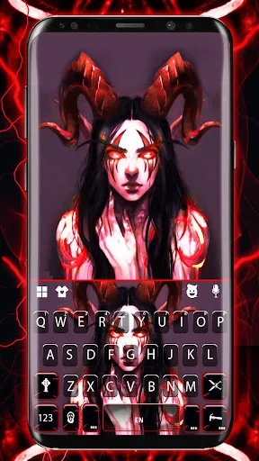 Evil Demon Girl Keyboard Theme
