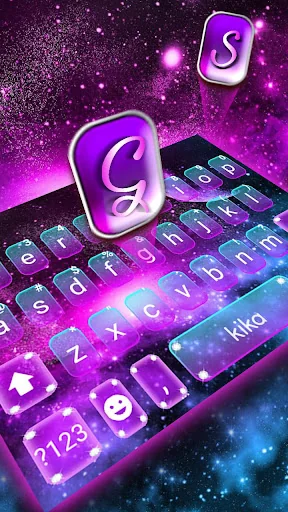 Fantasy Galaxy Keyboard Theme screenshot 2