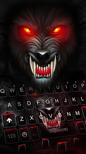 Fierce Wolf Keyboard Theme screenshot 1