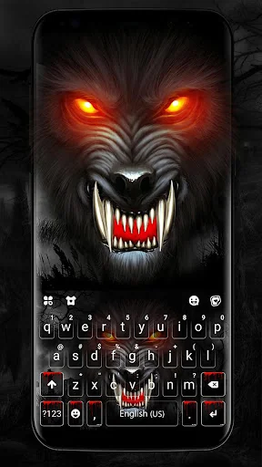 Fierce Wolf Keyboard Theme screenshot 2