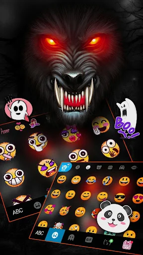 Fierce Wolf Keyboard Theme screenshot 3