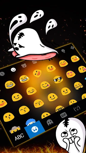 Fiery Ghost Skull Theme screenshot 3