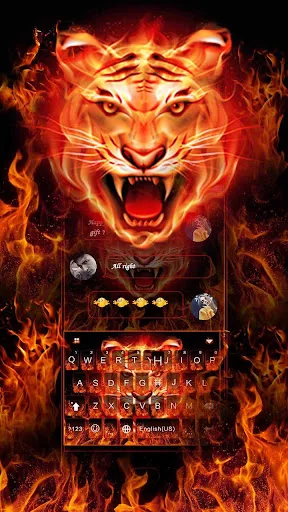 Cruel Tiger 3D Keyboard Theme screenshot 1