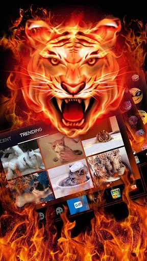 Cruel Tiger 3D Keyboard Theme screenshot 2