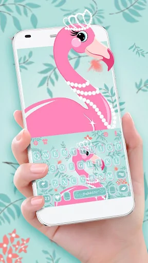 Graceful Flamingo Keyboard The screenshot 1