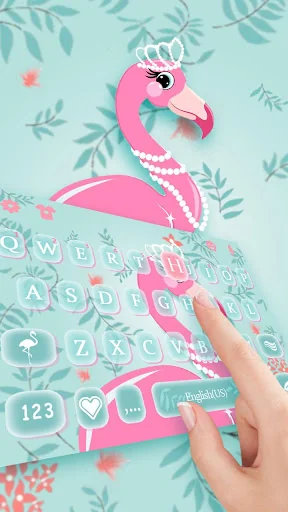Graceful Flamingo Keyboard The screenshot 2