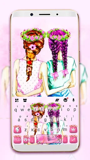 Floral Best Friends Keyboard T