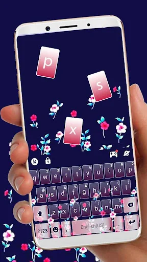 Flower Pattern Keyboard Theme