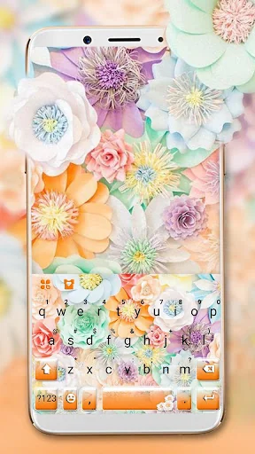 Fresh Flower Blossom Keyboard 