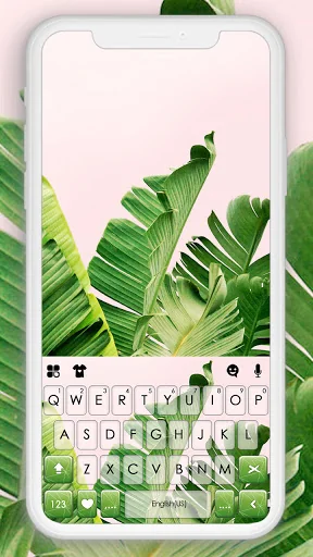 Fresh Leaves Keyboard Backgrou