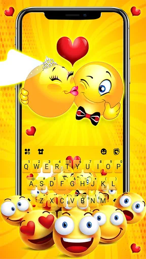 Funny Yellow Emojis Keyboard B