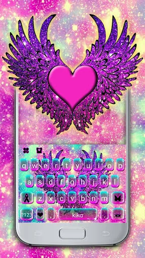 Galaxy Heart Wings Keyboard Th
