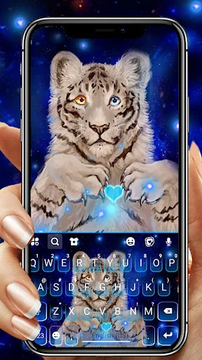 Galaxy Neon Tiger Keyboard The