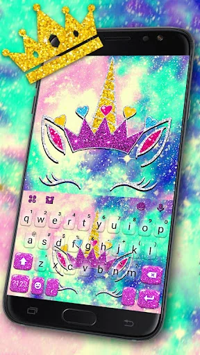 Silver  Unicorn Keyboard