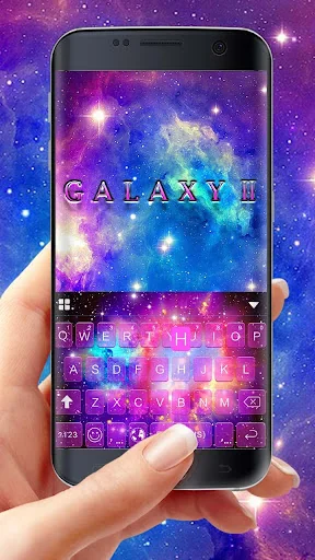 Galaxy Starry Keyboard Backgro screenshot 1
