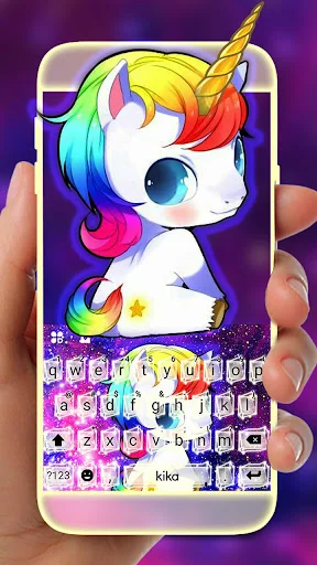 Kawaii Unicorn Keyboard Theme