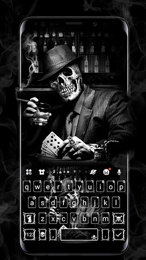 Gamble Mafia Skull Keyboard Th