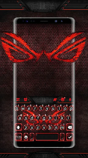 Gaming Red Tech Keyboard Theme screenshot 1