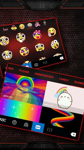 Gaming Red Tech Keyboard Theme screenshot 4