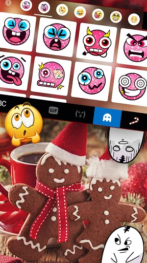 Gingerbread Man Keyboard Backg screenshot 3