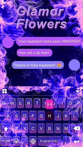Glamor Flowers Keyboard Theme