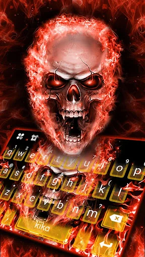 Gloomy Devil Keyboard Theme screenshot 1