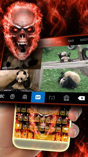 Gloomy Devil Keyboard Theme screenshot 3