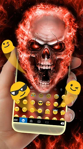 Gloomy Devil Keyboard Theme screenshot 4