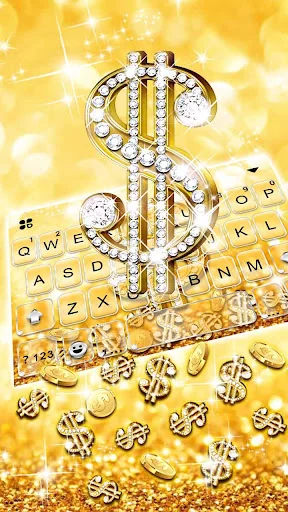 Golden Dollar Gravity Keyboard