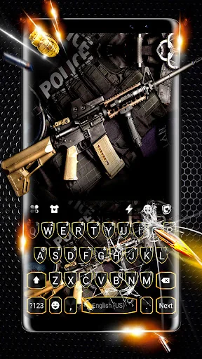 Golden Gun Keyboard Theme