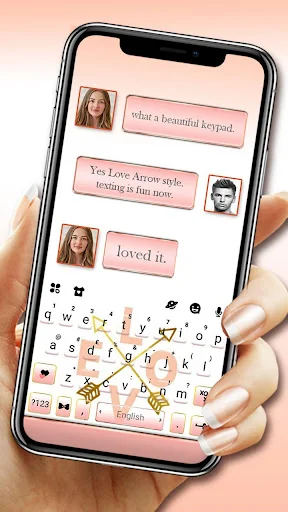Golden Love Arrow Keyboard The