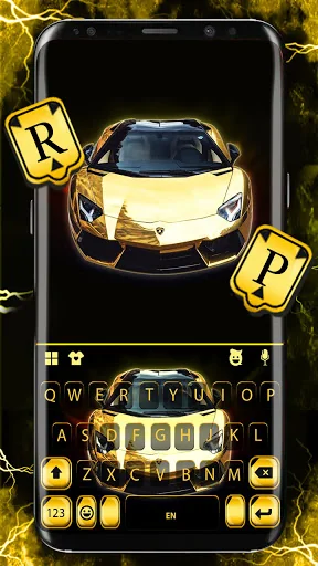 Golden Race Car Theme